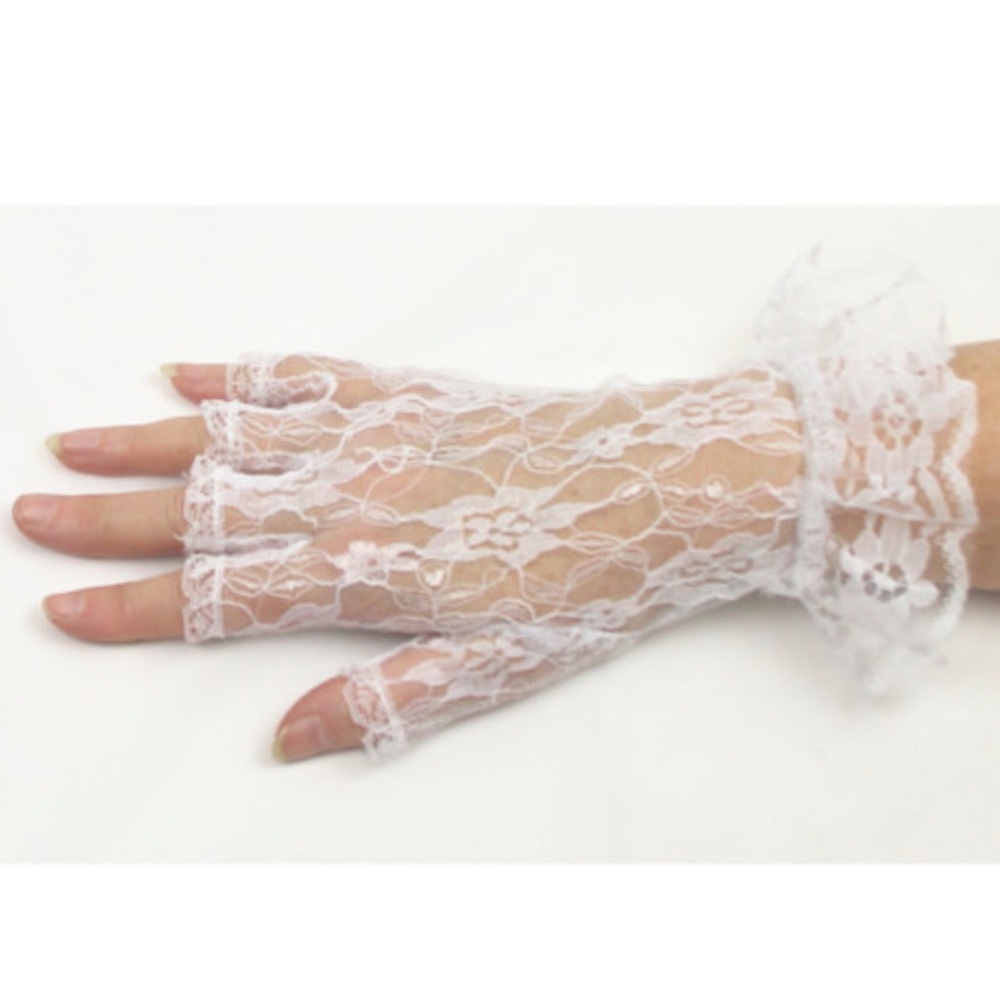 Lace Luxe Wrist Length Half-Finger Gloves